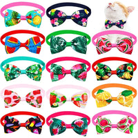 Bulk Summer Dog Bow Ties Stylish Grooming Accessories for Small Pets